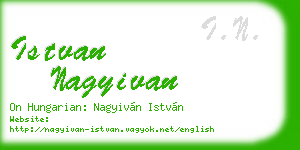 istvan nagyivan business card